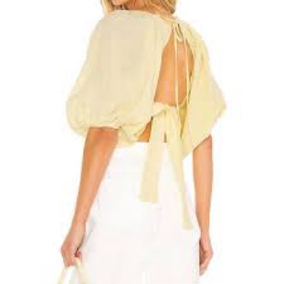 JENS PIRATE BOOTY Cali Coast Paia Crop Top in Banana | Size Medium - Picture 5 of 14